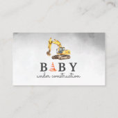 Baby In aanbouw Baby showers luier Raffle Informatiekaartje (Achterkant)