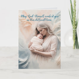 BABY IN ANGEL ARMS SYMPATHIEKAART BEDANKKAART