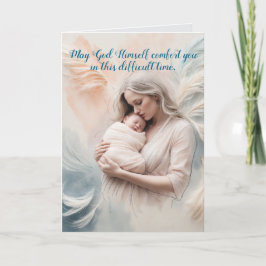 BABY IN ANGEL ARMS SYMPATHIEKAART BEDANKKAART