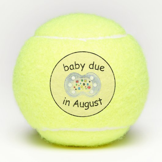 baby in augustus Tennisballen (Voorkant)