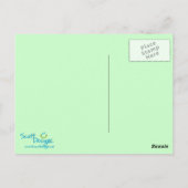 Baby in bad briefkaart (Achterkant)