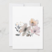 BABY IN BLOEI AS ROZE PASTEL PAARSE BLOES BLOEM KAART (Achterkant)