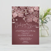 Baby in bloei aziatische kersenbloesem douche kaart (Staand voorkant)