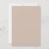Baby in bloei Baby shower beige lente bloemen Kaart (Achterkant)