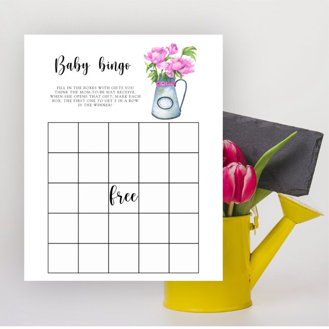 Baby in bloei! Baby shower bingo spel (Creator heeft geüpload)