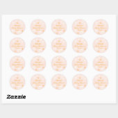 Baby in bloei Baby shower gunst Ronde Sticker (Vel)