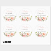 Baby in bloei Baby shower gunst Stickers (Vel)