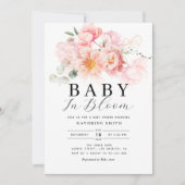 baby in bloei baby shower kaart (Voorkant)