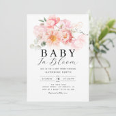 baby in bloei baby shower kaart (Staand voorkant)
