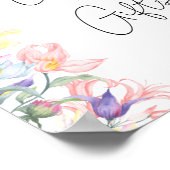 Baby in bloei baby shower Kaarten en geschenken Poster (Hoek)