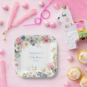 BABY IN BLOEI! Baby Shower Papieren Bordje (Feest)