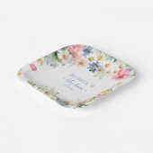 BABY IN BLOEI! Baby Shower Papieren Bordje (Gebogen)