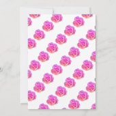 Baby in bloei Baby shower roze bloemige Rozen meis Kaart (Achterkant)