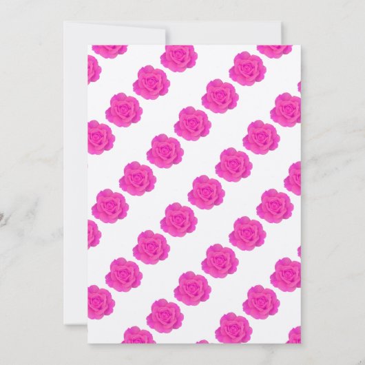 Baby in bloei Baby shower roze bloemige Rozen zilv Kaart (Achterkant)