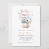 Baby in bloei Baby shower uitnodiging (Voorkant)