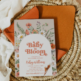 Baby in bloei Baby shower uitnodiging | Wilde Baby