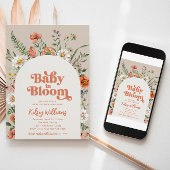 Baby in bloei Baby shower uitnodiging | Wilde Baby