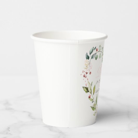 Baby in bloei Baby showers papieren bekers (Rechts)