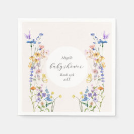 Baby in bloei baby showers servetten