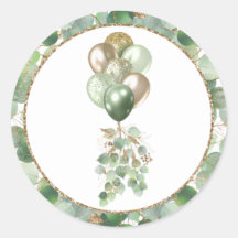 Baby in bloei | Ballon- en Eucalyptus-Baby shower