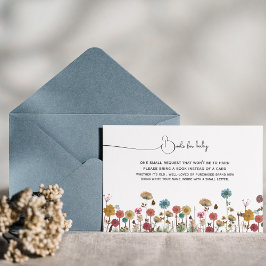 Baby in bloei bloemboeken voor baby baby shower bedankkaart