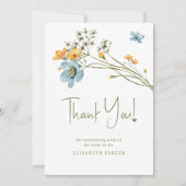 Baby In bloei bloemenbloesem baby shower bedankje Kaart (Voorkant)