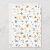 Baby In bloei bloemenbloesem baby shower bedankje Kaart (Achterkant)