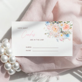 Baby in bloei bloemenroze hoeveel Snoepjes Informatiekaartje