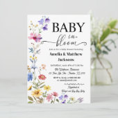 Baby in bloei bloemrijke wilde bloemen geslacht ne kaart (Staand voorkant)