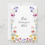 Baby in bloei bloemrijke wilde bloemen geslacht ne kaart (Achterkant)