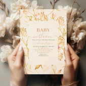 Baby in bloei | Blush Spring bloemendouche Kaart