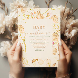 Baby in bloei   Blush Spring bloemendouche Kaart