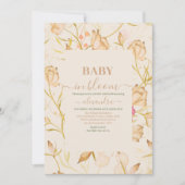Baby in bloei | Blush Spring bloemendouche Kaart (Voorkant)