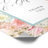 Baby in bloei Boheems Baby shower Kaarten Cadeaubo Poster (Hoek)