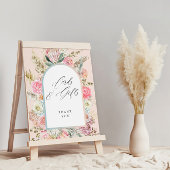 Baby in bloei Boheems Baby shower Kaarten Cadeaubo Poster
