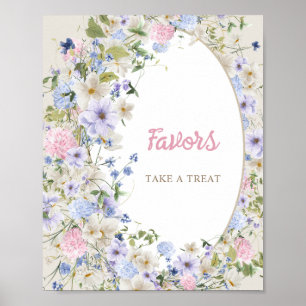 Baby in bloei boho Wildflower Rustieke boog GUNS Poster