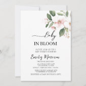 Baby in bloei Cherry Flowers Baby shower Kaart (Voorkant)