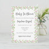 Baby in bloei - delicate pioenen kaart (Staand voorkant)