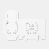 Baby in bloei | Eenvoudig Wildflower Baby shower Bedankdoosjes (Uitgevouwen)