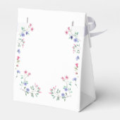 Baby in bloei | Eenvoudig Wildflower Baby shower Bedankdoosjes (Achterkant)