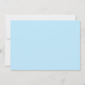 baby in bloei Elegant blauw regenboog baby shower Kaart (Achterkant)