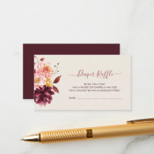 baby in bloei herfst bloemenluier loterijkaart