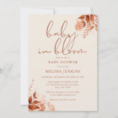 Baby in bloei herfst Herfst Baby shower Kaart (Voorkant)