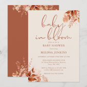 Baby in bloei herfst Herfst Baby shower Kaart (Voorkant / Achterkant)