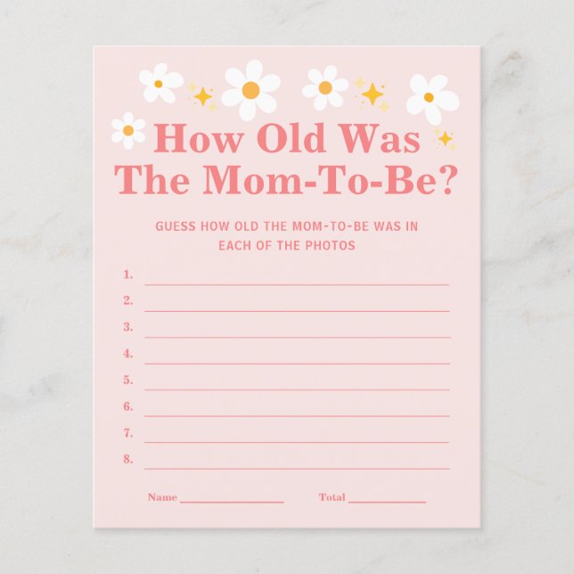 Baby In bloei Hoe oud was de moeder om te spelen (Voorkant)