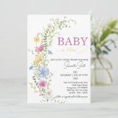 Baby in bloei kaart (Staand voorkant)