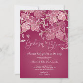 Baby in bloei lente kersenbloesem douche kaart (Voorkant)