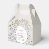 Baby in bloei lente Wildflower Arch Baby shower Bedankdoosjes (Achterkant)