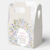Baby in bloei lente Wildflower Arch Baby shower Bedankdoosjes (Geopend)