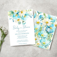 Baby in bloei lente zomer bloemen baby shower